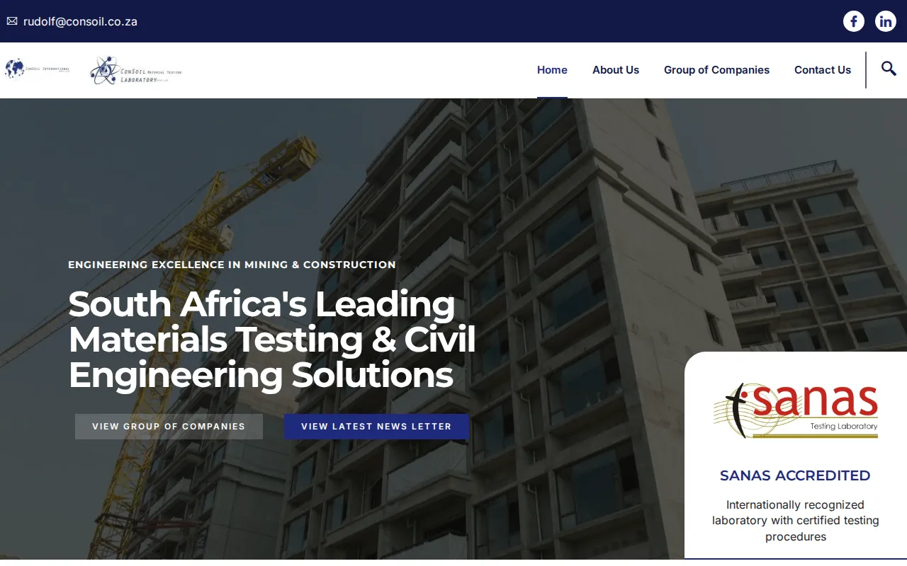 ConSoil Group website