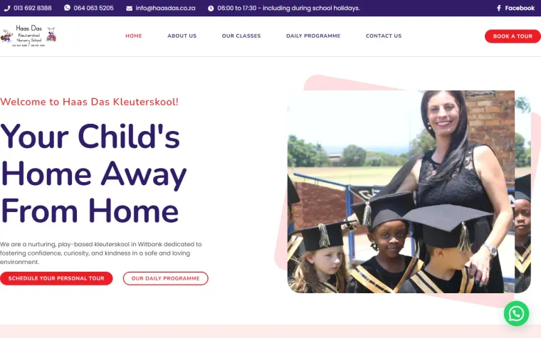 Haas Das Kleuterskool website