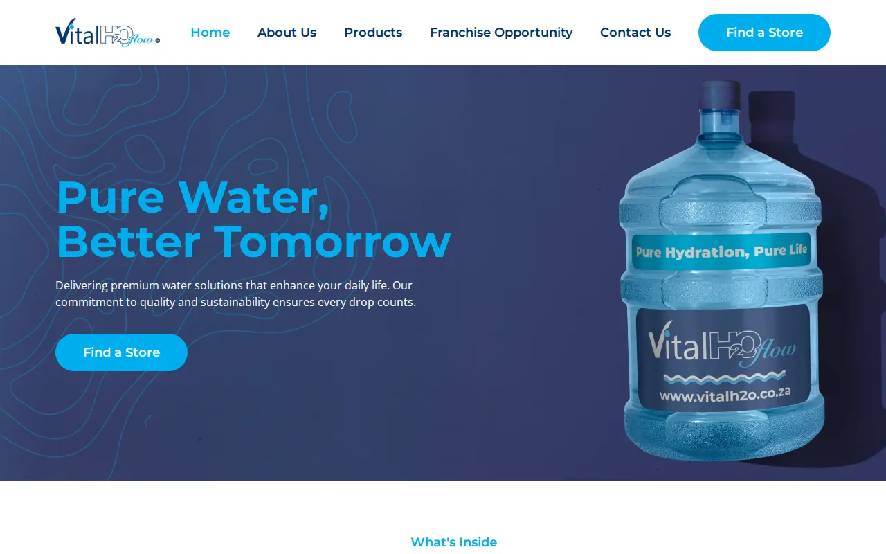 VitalH2O website